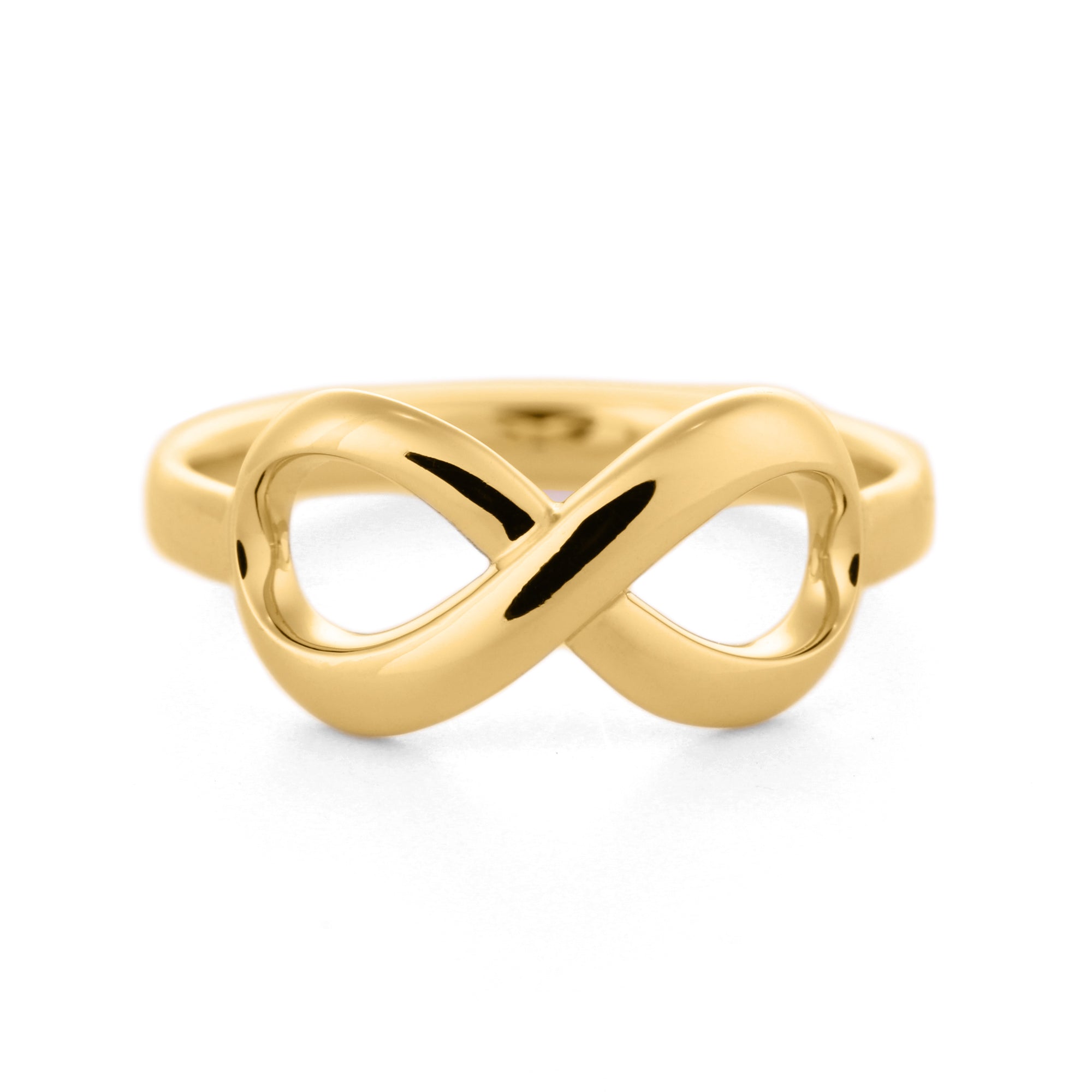 Amazon.com: Infinity Ring in 14K Yellow Gold: Clothing, Shoes & Jewelry